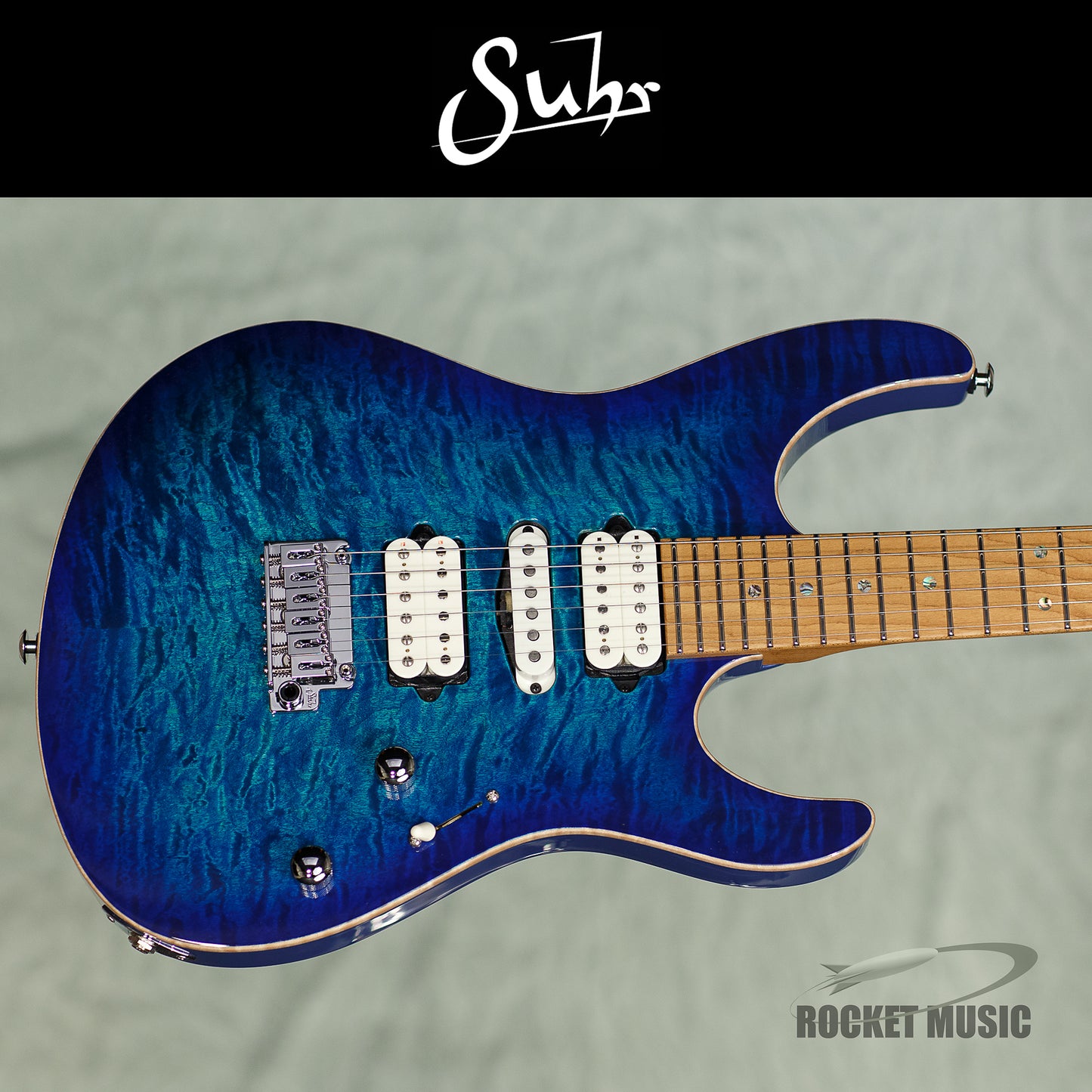 Suhr Modern Aqua Blue Burst / Roasted Maple