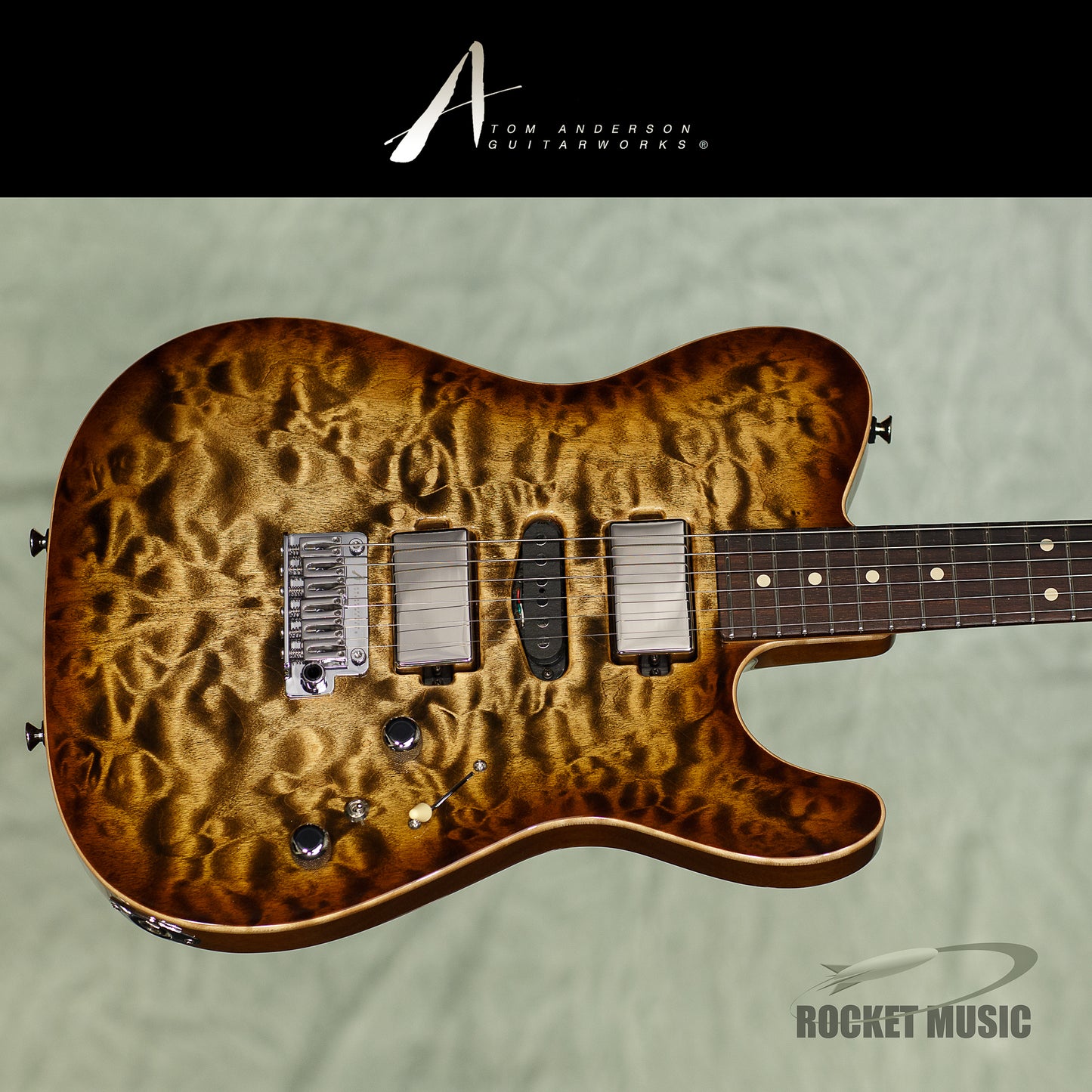 Anderson Top T Mocha Burst On Quilt Maple