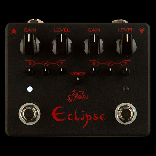 Suhr Eclipse Dual OD/Distortion Pedal, Black Edition