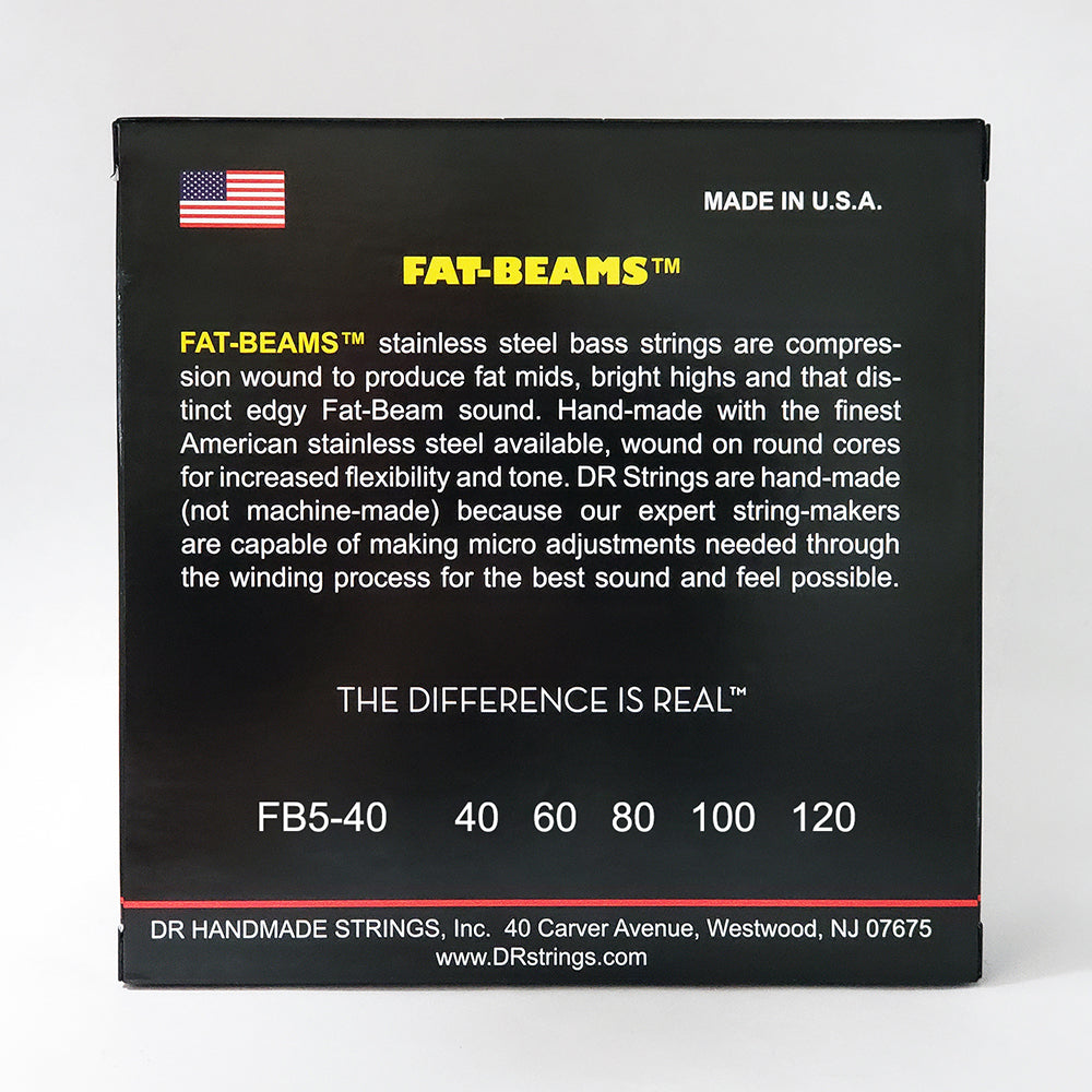 DR FB5-40 FAT-BEAMS Bass Strings, 5-String 40-120 – RocketMusic