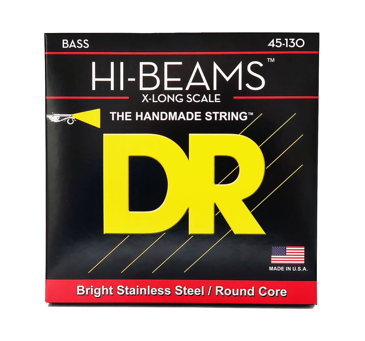 DR LMR5-130 HI-BEAM Bass Strings, 5-String 45-130 Extra Long Scale