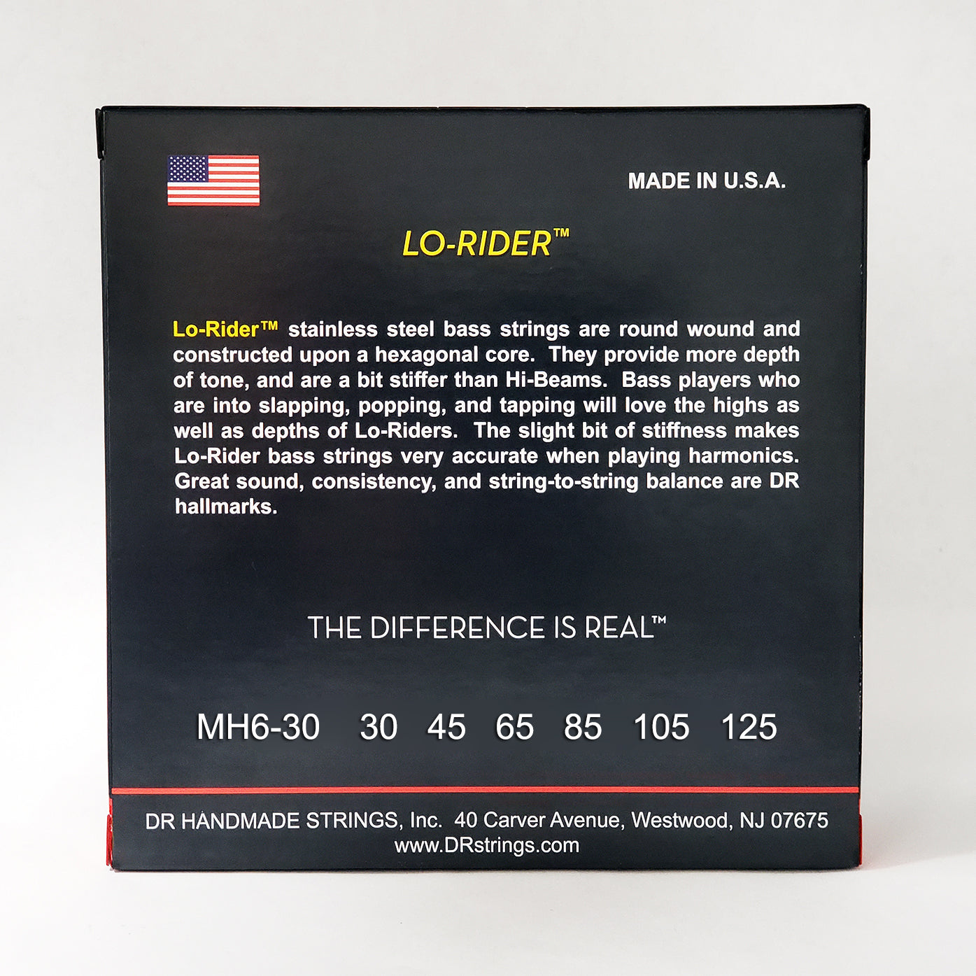 DR MH6-30 LO-RIDER Bass Strings. 6-String 30-125