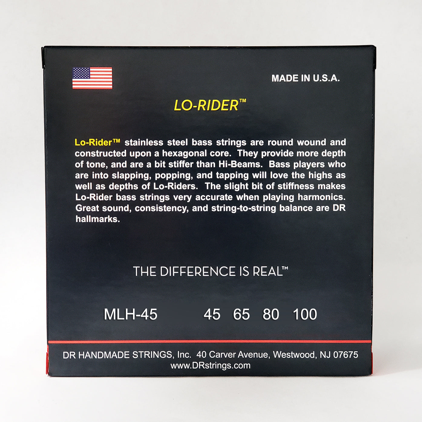 DR MLH-45 LO-RIDER Bass Strings. 4-String 45-100