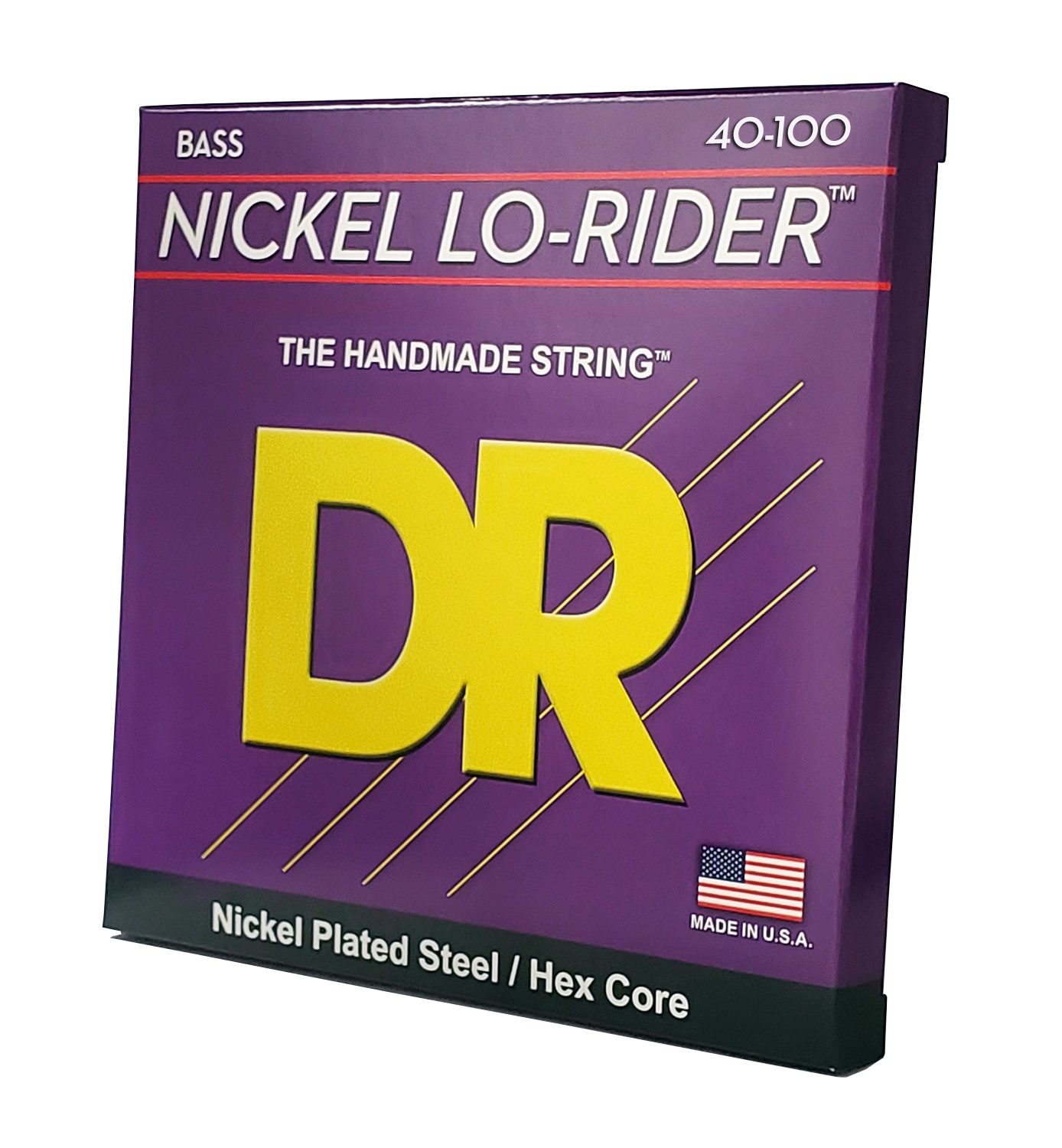 DR NLH-40 Nickel LO-RIDER Bass Strings, 4-String 40-100