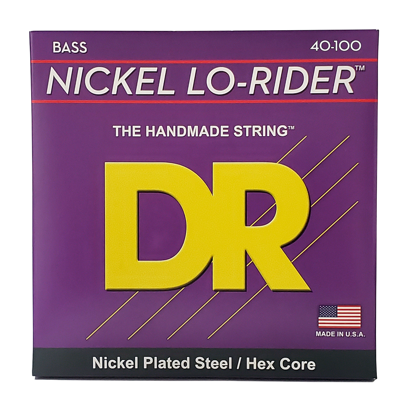 DR NLH-40 Nickel LO-RIDER Bass Strings, 4-String 40-100