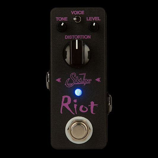 Suhr Riot Mini Distortion Pedal, Black Edition