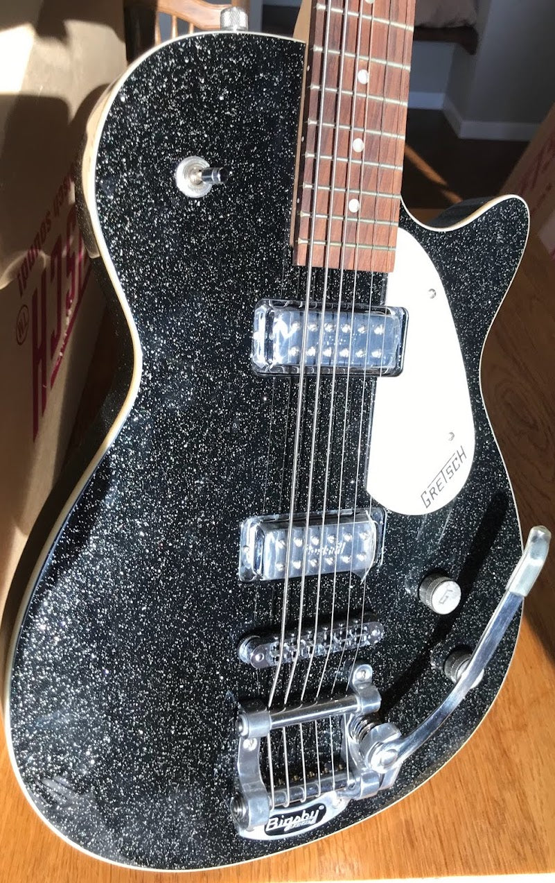 Black glitter store guitar