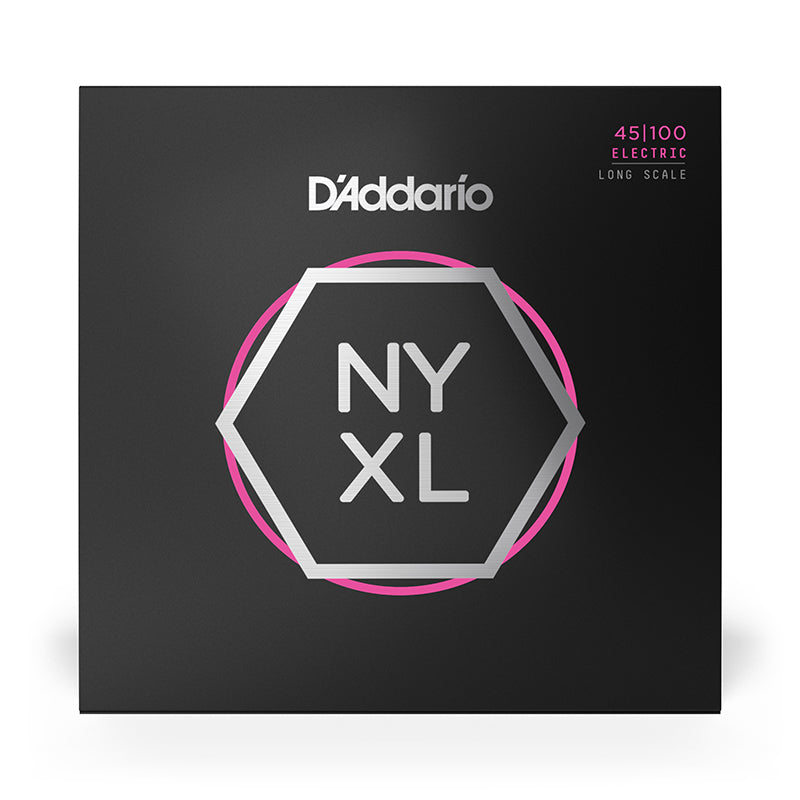 D'Addario NYXL45100 Nickel Wound Bass Guitar Strings, Regular Light, 45-100, Long Scale